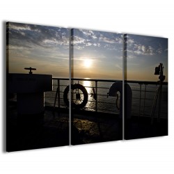 Quadro Poster Tela Sunset From The Ship 120x90