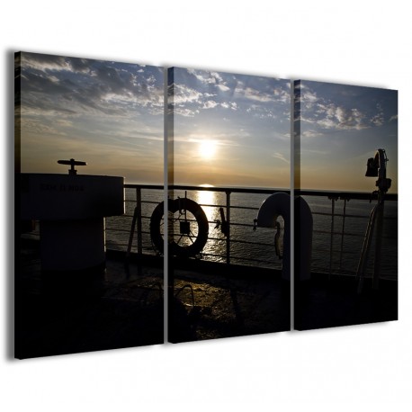 Quadro Poster Tela Sunset From The Ship 120x90 - 1