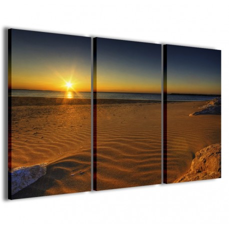 Quadro Poster Tela Sunset On The Beach 120x90 - 1