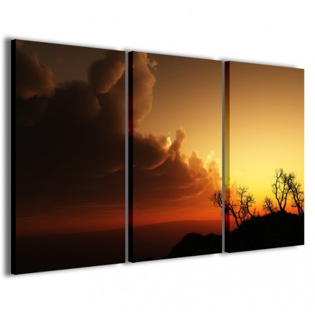 Quadro Poster Tela Sunset On The Hill 120x90 - 1