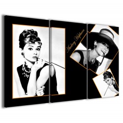 Quadro Poster Tela Audrey Hepburn 120x90