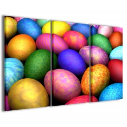 Quadro Poster Tela Egg Colors 120x90