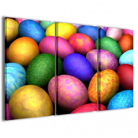 Quadro Poster Tela Egg Colors 120x90 - 1