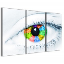 Quadro Poster Tela Eyes Color 120x90