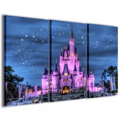 Quadro Poster Tela Fantasy Castle Colors 120x90