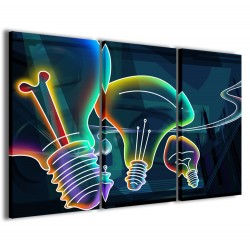 Quadro Poster Tela Fluorescent Lights 120x90