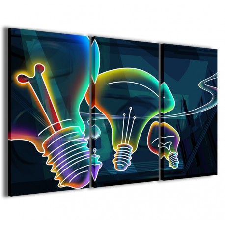 Quadro Poster Tela Fluorescent Lights 120x90 - 1