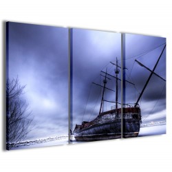 Quadro Poster Tela Galleon 120x90 - 1