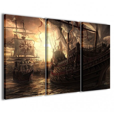 Quadro Poster Tela Galleon II 120x90 - 1