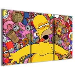 Quadro Poster Tela Homer simpson 120x90