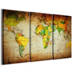 Quadro Poster Tela Paper of the World 120x90