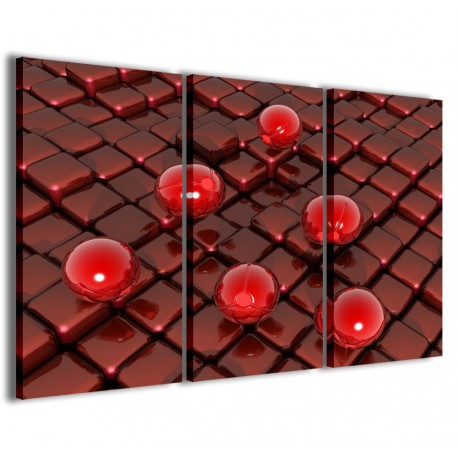 Quadro Poster Tela Red Ball Effect 120x90 - 1