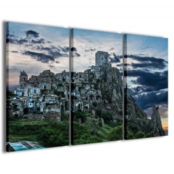 Quadro Poster Tela Foto Craco Basilicata 120x90