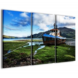 Quadro Poster Tela Old Boat Scotland 120x90