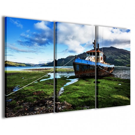 Quadro Poster Tela Old Boat Scotland 120x90 - 1