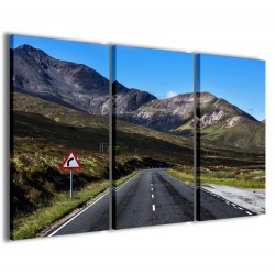 Quadro Poster Tela Foto Scozia Road 120x90