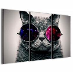Quadro Poster Tela Cute Cat 120x90