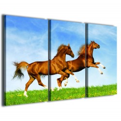 Quadro Poster Tela Horses II 120x90