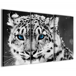 Quadro Poster Tela Winter Leopard 120x90