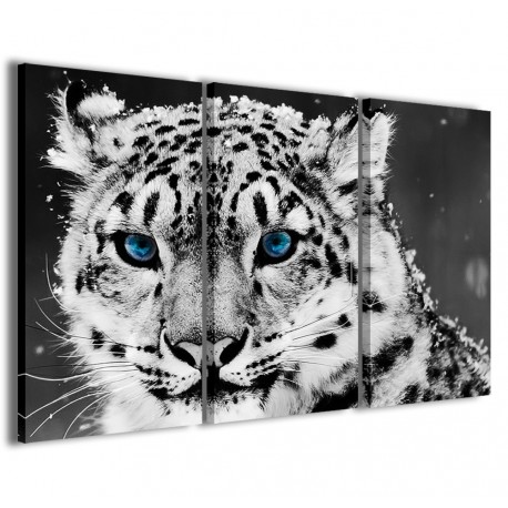 Quadro Poster Tela Winter Leopard 120x90 - 1