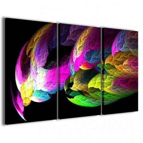Quadro Poster Tela Abstract Fire Colors 120x90 - 1