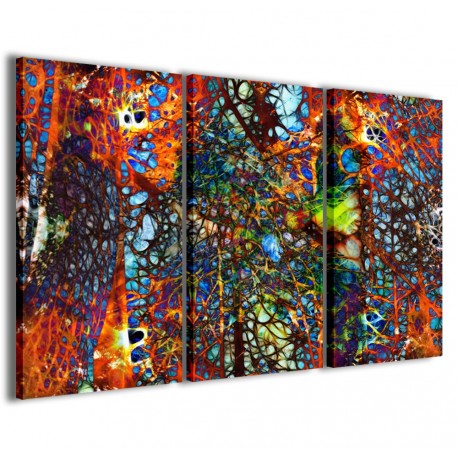 Quadro Poster Tela Abstract Colored 120x90 - 1