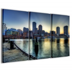 Quadro Poster Tela Boston City II 120x90 - 1