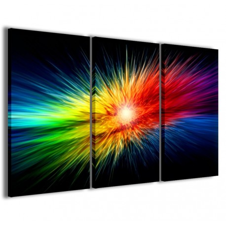 Quadro Poster Tela Explosion of Colors 120x90 - 1