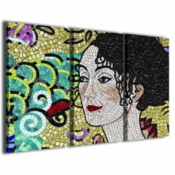 Quadro Poster Tela Mosaic Color 120x90 - 1
