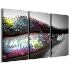 Quadro Poster Tela Fashion lips 120x90