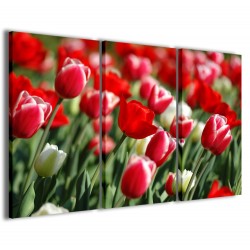 Quadro Poster Tela Field of Tulips 120x90 - 1