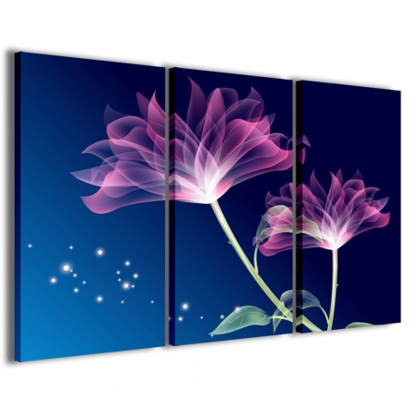 Quadro Poster Tela Flower Digital I 120x90 - 1