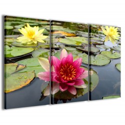 Quadro Poster Tela Flower Water I 120x90