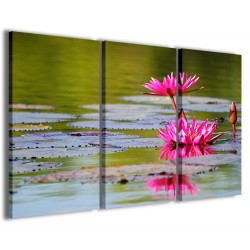 Quadro Poster Tela Flower Water III 120x90