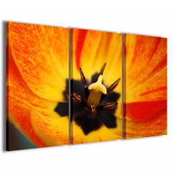 Quadro Poster Tela Orange Flower 120x90