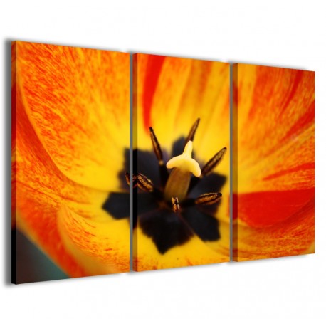 Quadro Poster Tela Orange Flower 120x90 - 1