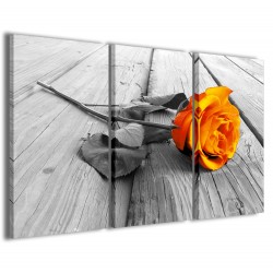 Quadro Poster Tela Orange Rose 120x90