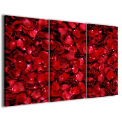 Quadro Poster Tela Red Rose Petals 120x90