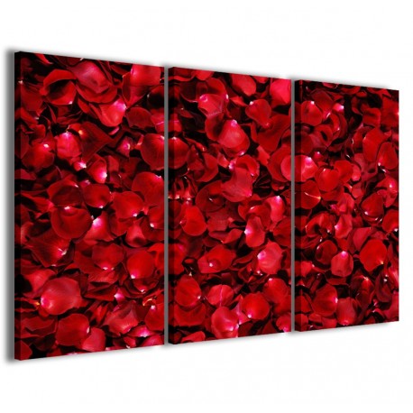 Quadro Poster Tela Red Rose Petals 120x90 - 1
