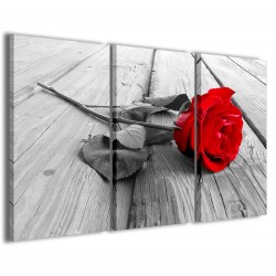 Quadro Poster Tela Rose Rose Wood 120x90