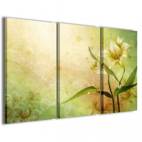 Quadro Poster Tela Vectorial Flower 120x90 - 1