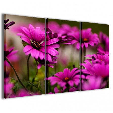 Quadro Poster Tela Violet Flowers III 120x90 - 1