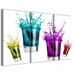 Quadro Poster Tela Cocktail Mixed Color II 120x90
