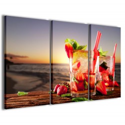 Quadro Poster Tela Cocktail Tropical 120x90 - 1