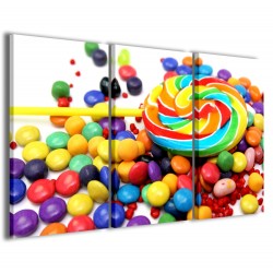 Quadro Poster Tela Colored Gummy 120x90