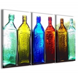 Quadro Poster Tela Colors Bottle 120X90