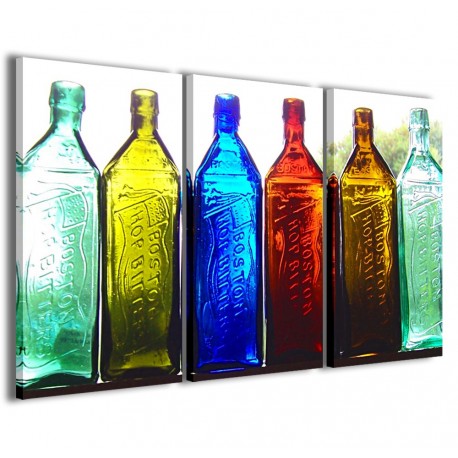 Quadro Poster Tela Colors Bottle 120X90 - 1