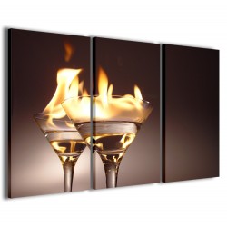 Quadro Poster Tela Flaming Cocktail 120x90 - 1