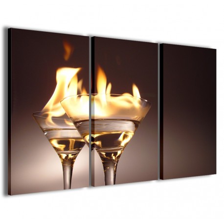 Quadro Poster Tela Flaming Cocktail 120x90 - 1