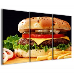 Quadro Poster Tela Hamburger II 120x90